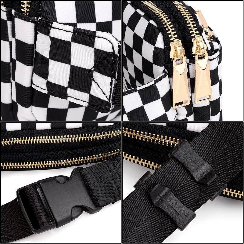 UTO Fanny Pack for Women Crossbody Trendy Fashion Belt Purse Chest Waist Hip Bumbag for Outdoor Shopping Travel Hiking - Image 4
